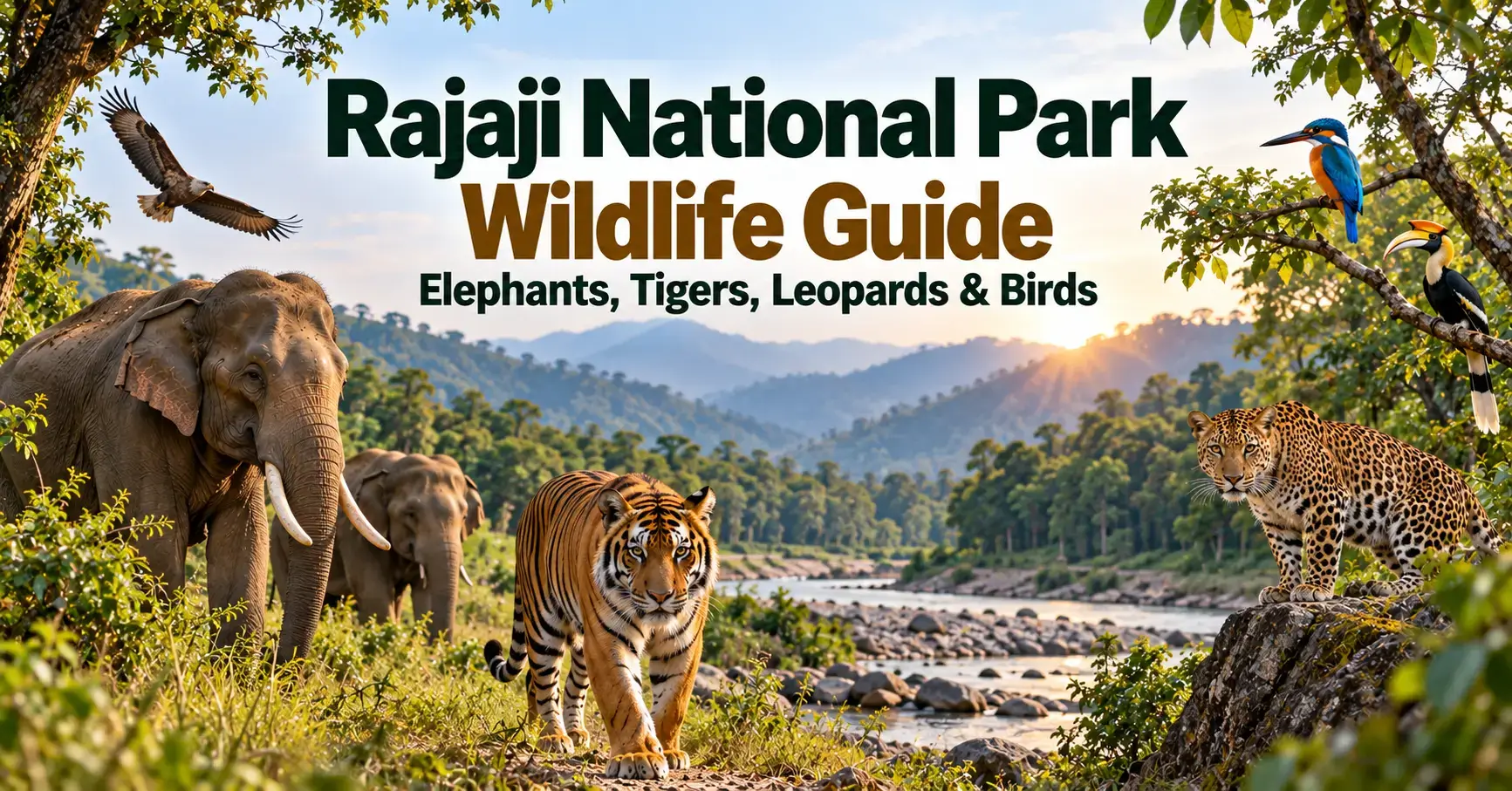 Rajaji National Park Wildlife Guide Elephants, Tigers, Leopards & Birds