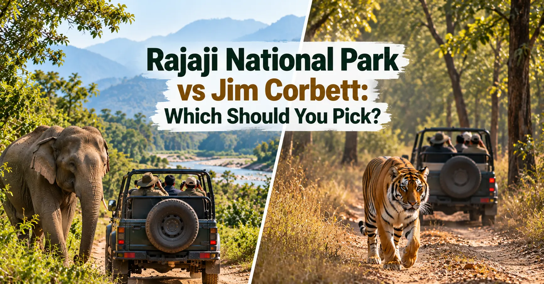 Rajaji National Park vs Jim Corbett: Which Should You Pick? 1 Rajaji National Park vs Jim Corbett Which Should You Pick