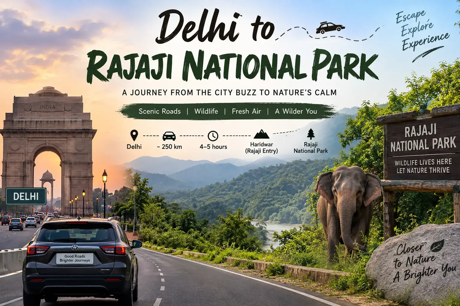 delhi to rajaji national Park