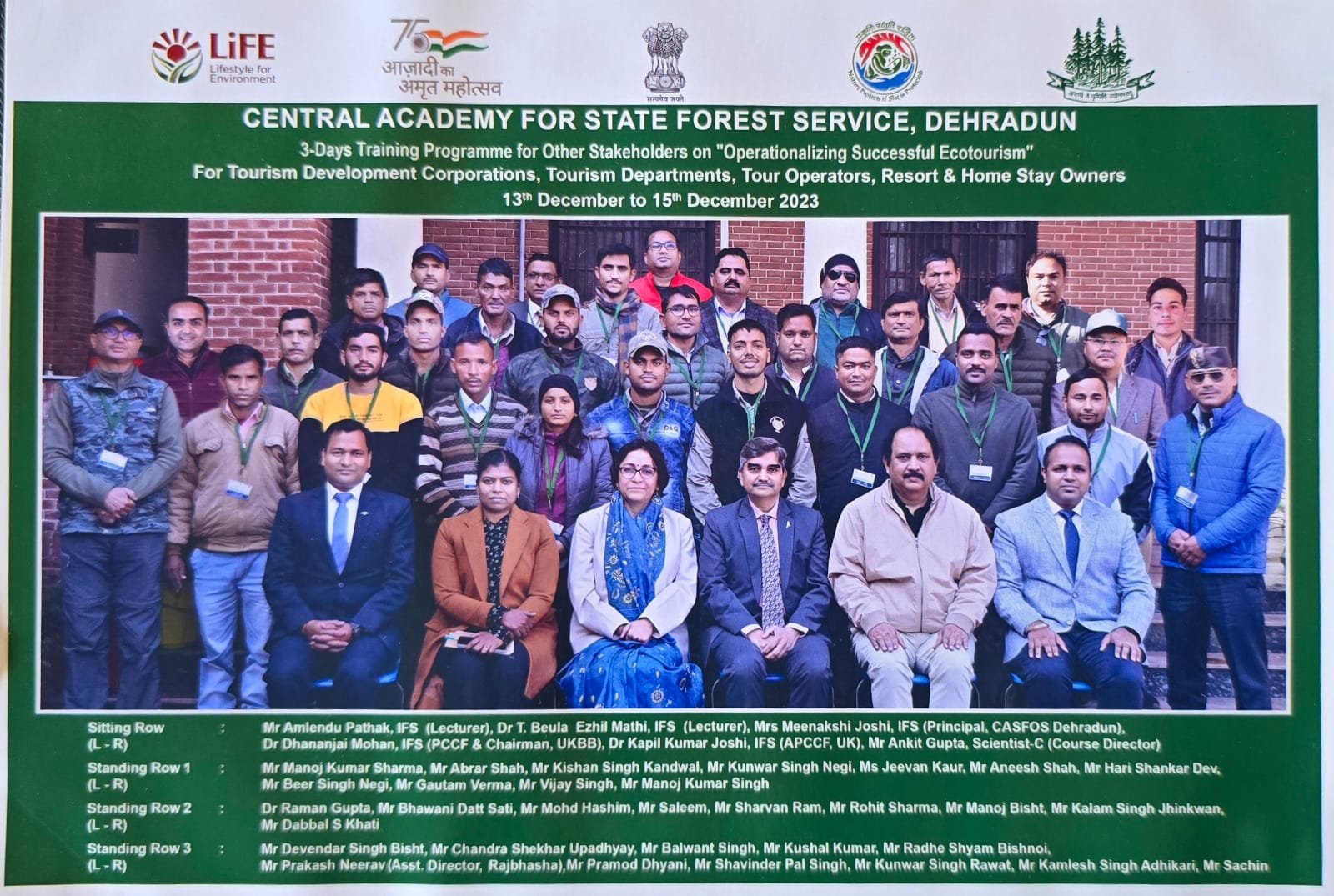 Veeru Negi certificate of appreciation 1 - Uttarakhand Forest Department, Rajaji National Park