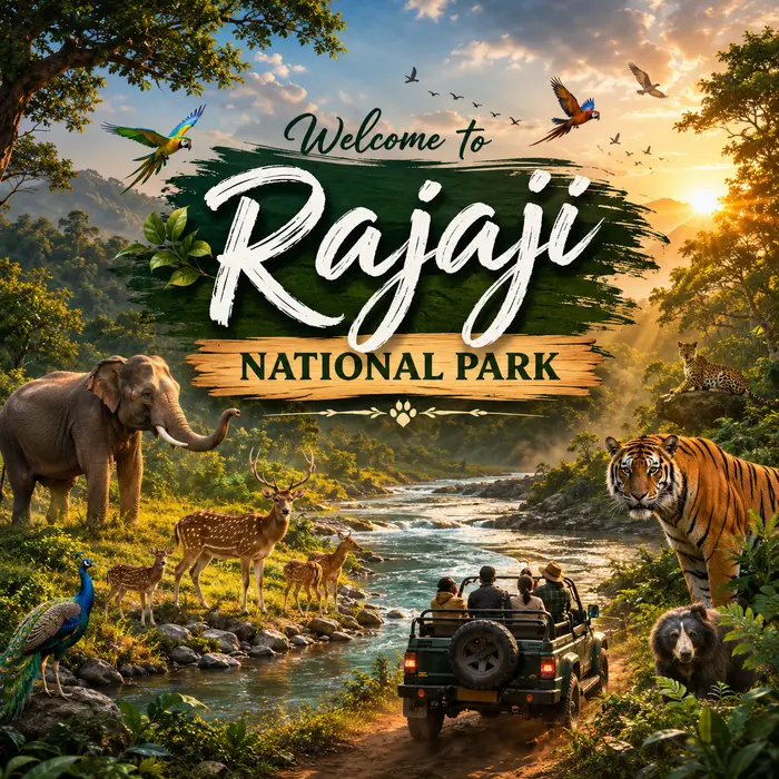 Rajaji National Park wildlife - elephant herd in Chilla zone, Uttarakhand